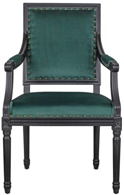 Мягкий стул с подлокотниками Runako Green