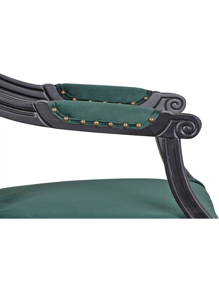 Мягкий стул с подлокотниками Runako Green