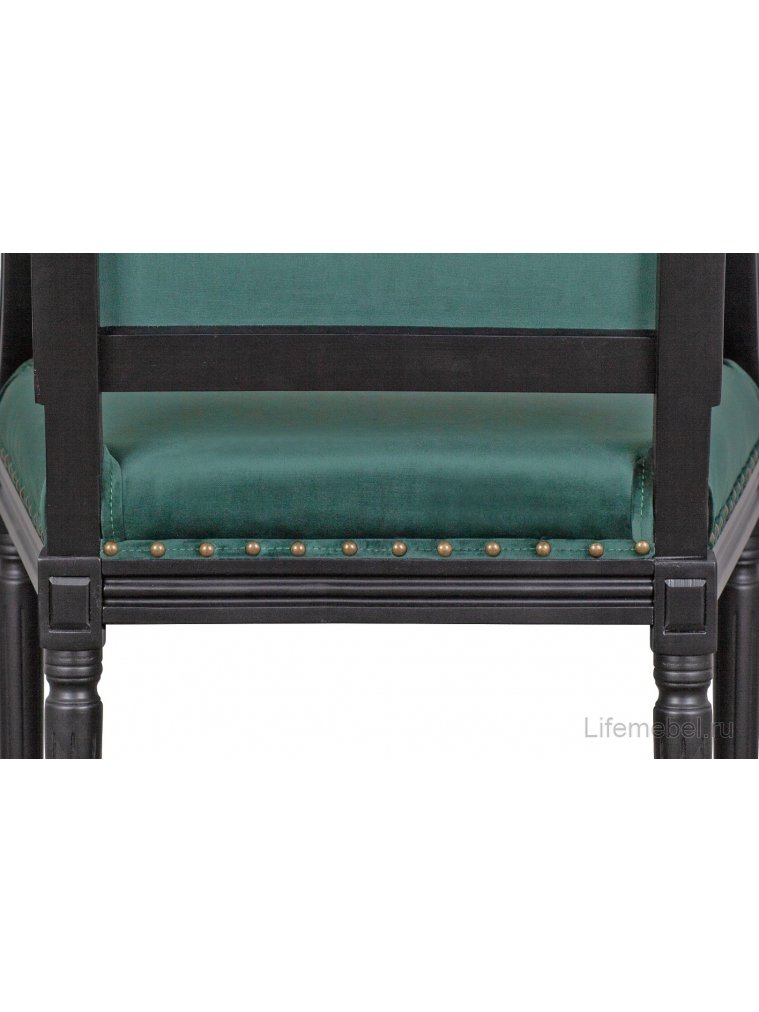 Мягкий стул с подлокотниками Runako Green