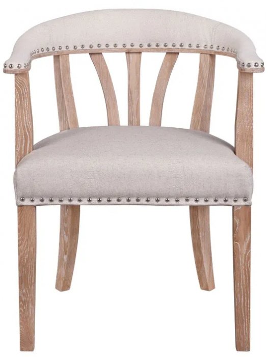 Мягкий стул с подлокотниками Tanner Beige