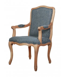 Мягкий стул с подлокотниками Wallis Blue