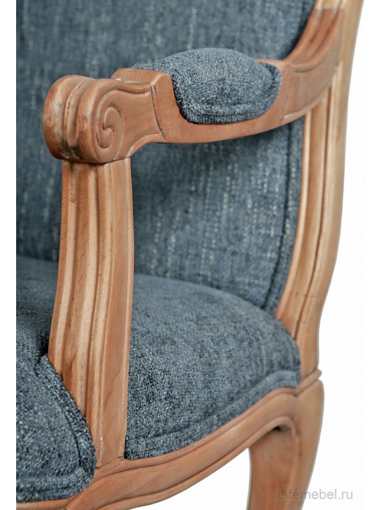 Мягкий стул с подлокотниками Wallis Blue