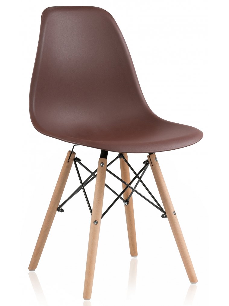 Пластиковый стул Eames PC-015 brown