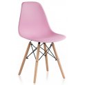 Пластиковый стул Eames PC-015 light pink  - Уцененный экземпляр