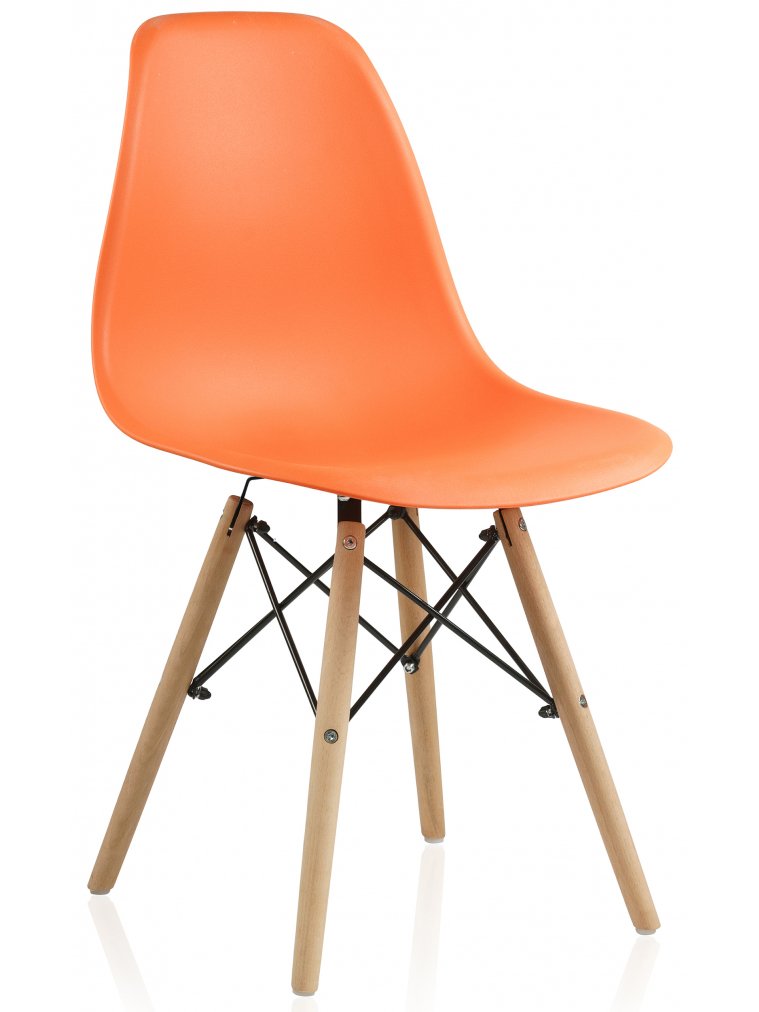 Пластиковый стул Eames PC-015 orange