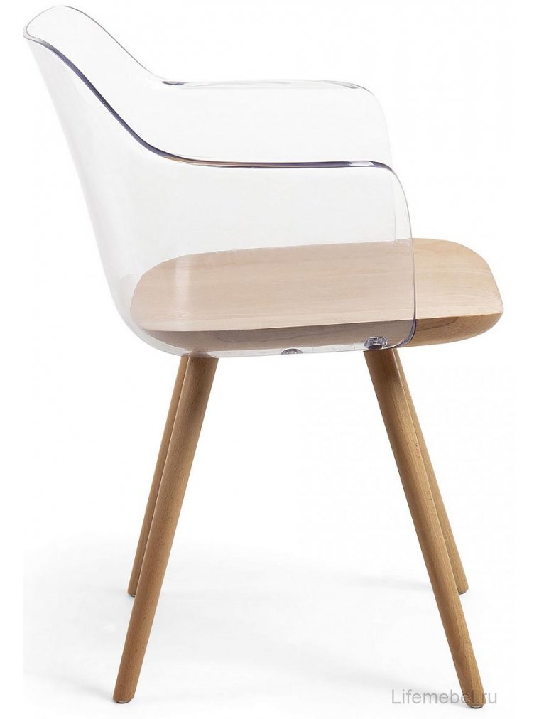 Деревянный стул Klam прозрачный