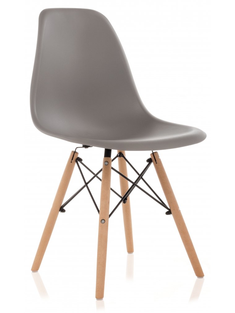 Пластиковый стул Eames PC-015 серый