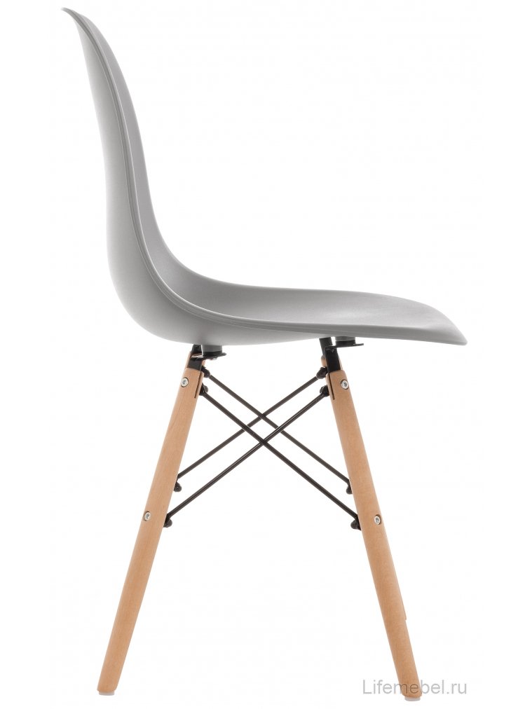 Пластиковый стул Eames PC-015 серый