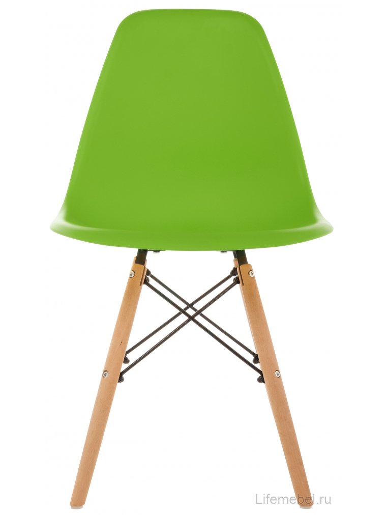 Пластиковый стул Eames PC-015 зеленый