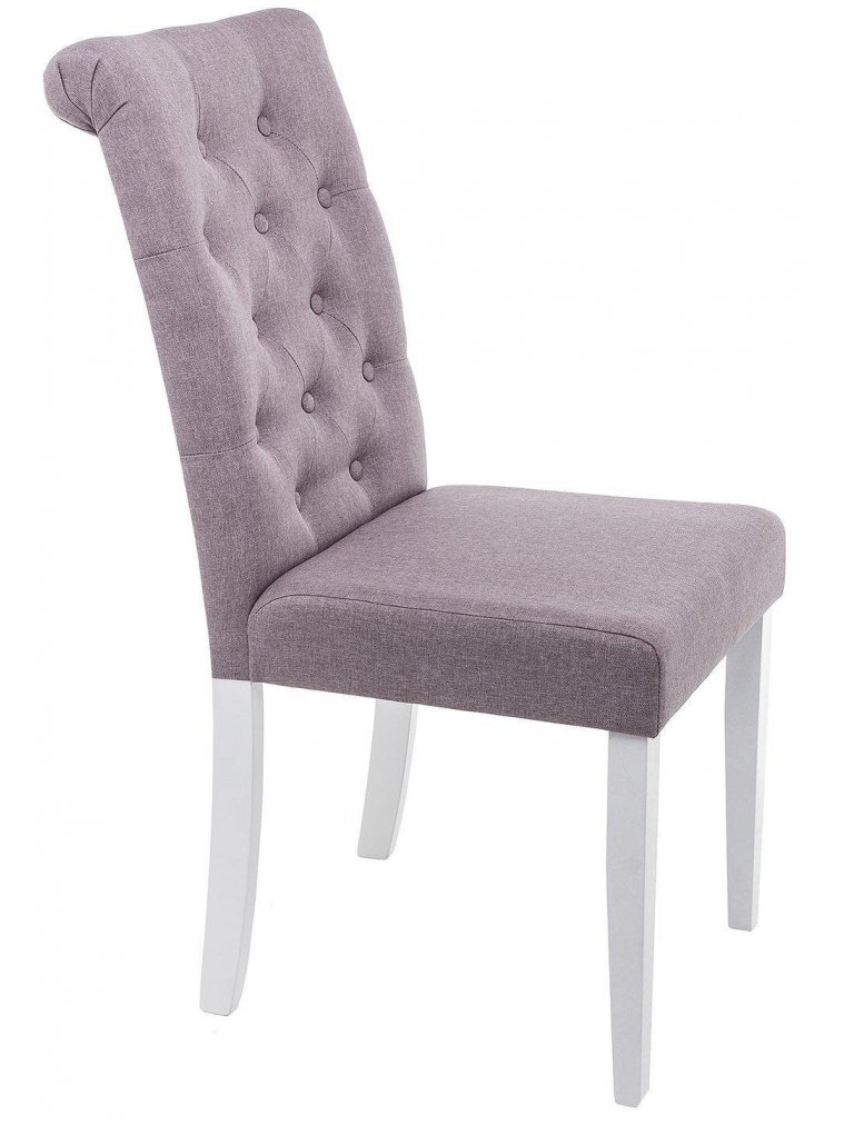 Стул Amelia white / fabric fog