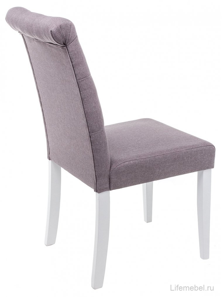 Стул Amelia white / fabric fog