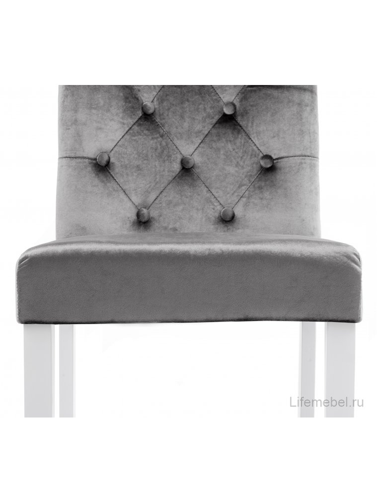 Стул Amelia white / fabric grey