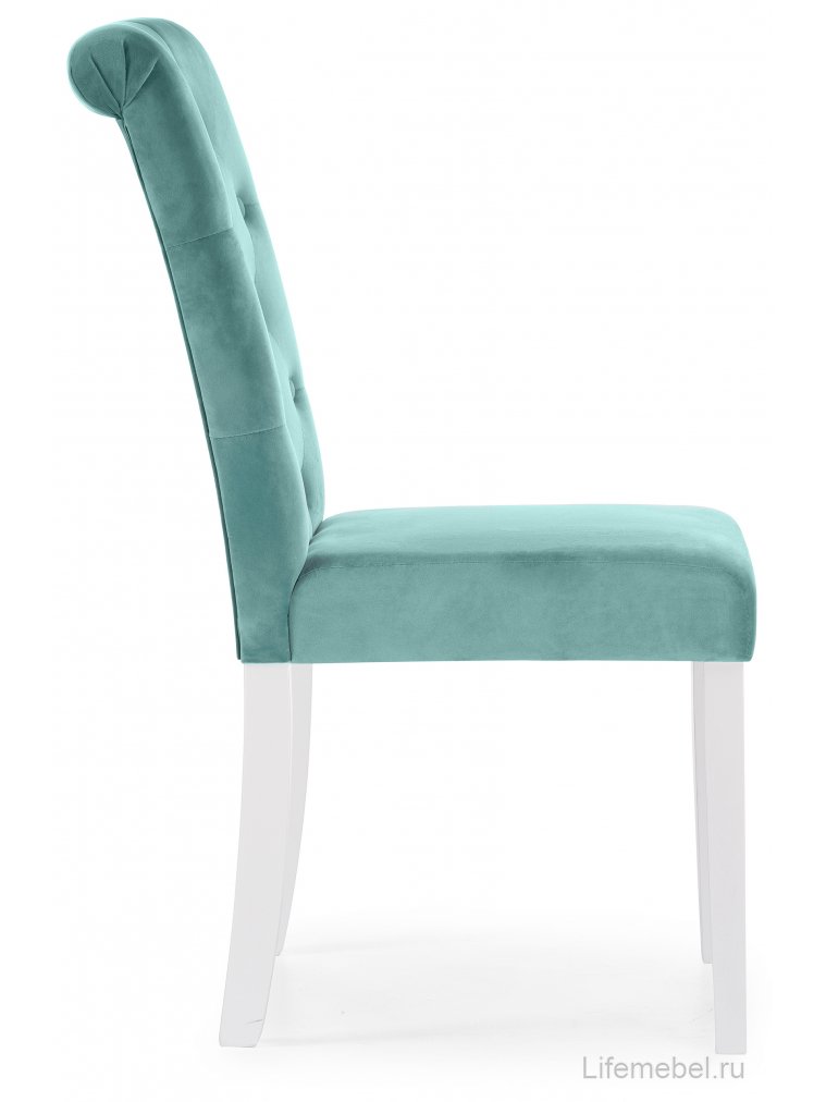 Стул Amelia white / fabric tiffany