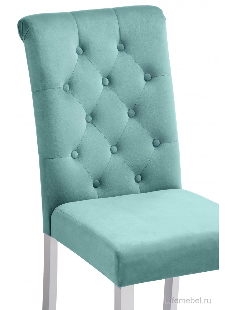 Стул Amelia white / fabric tiffany