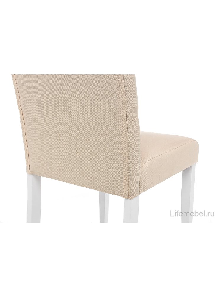 Стул Amelia white / fabric cream