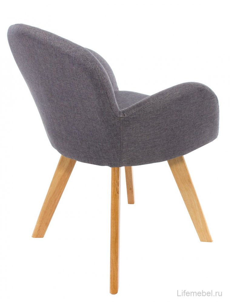 Стул Asia wooden legs / grey fabric