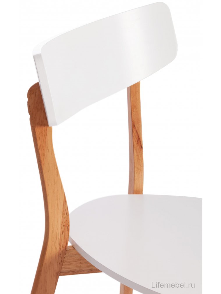 Деревянный стол Claire белый / натуральный