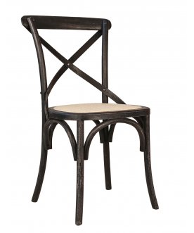 Стул Cross Back Black Brush