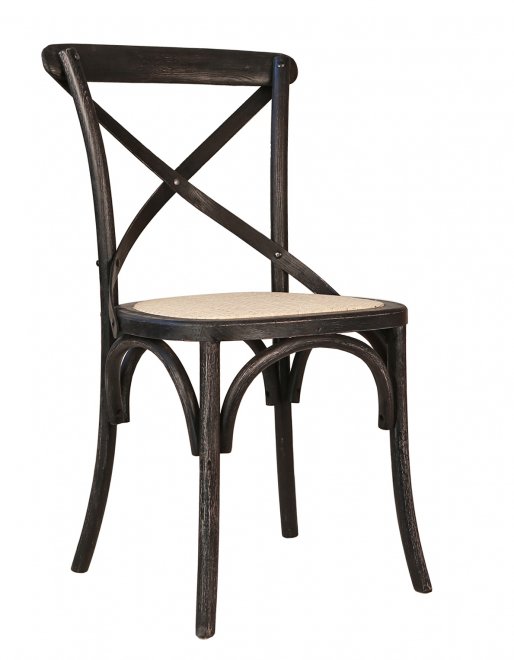 Стул Cross Back Black Brush