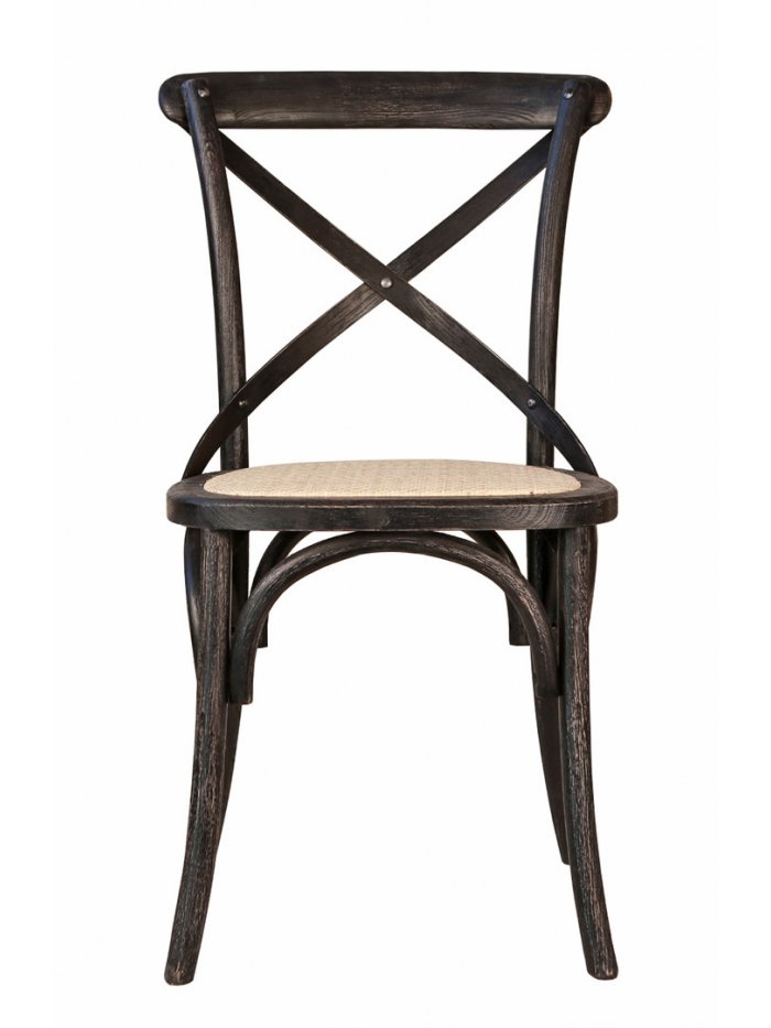 Стул Cross Back Black Brush