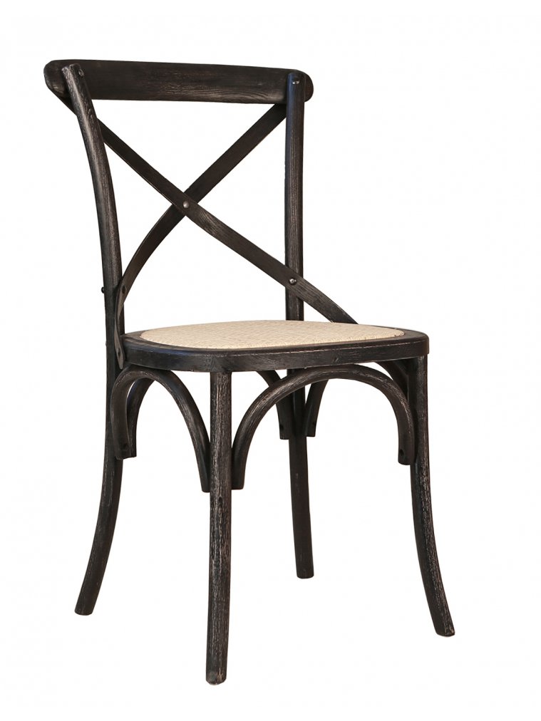 Стул Cross Back Black Brush