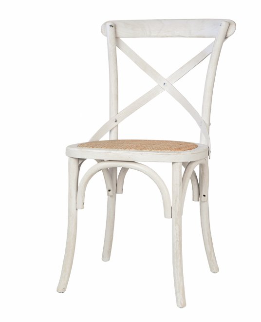 Стул Cross Back White Brush