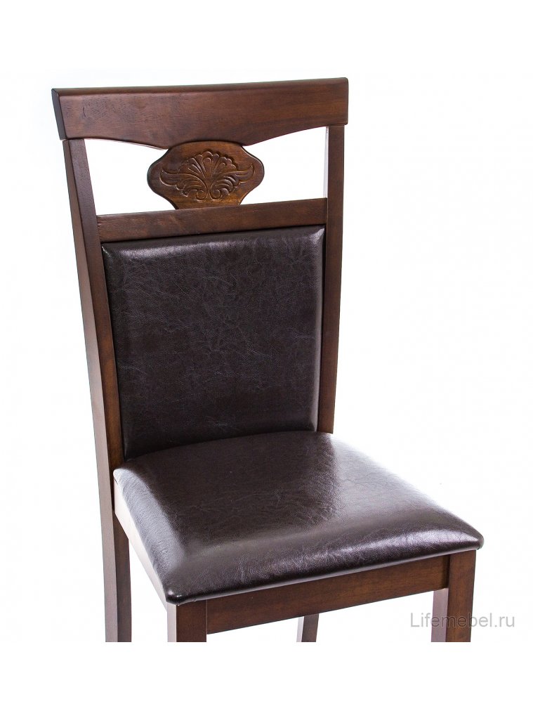 Стул деревянный Luiza dirty oak / dark brown