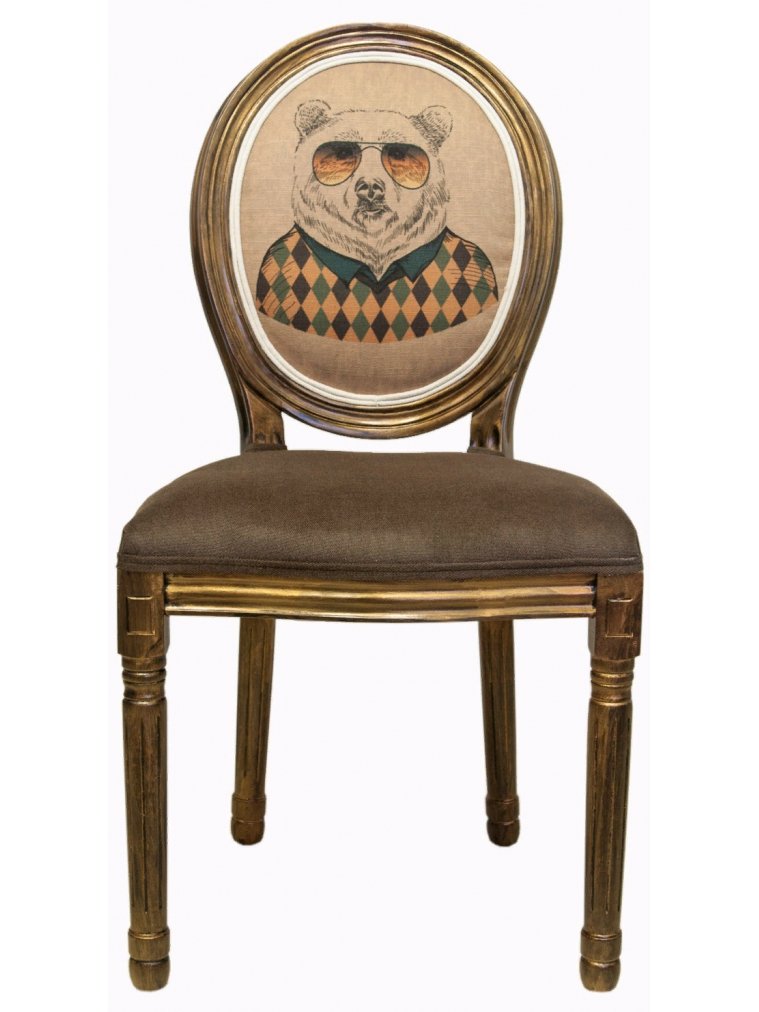 Стул деревянный Volker brown bear