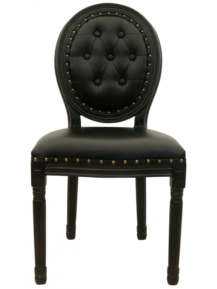 Стул деревянный Volker button black