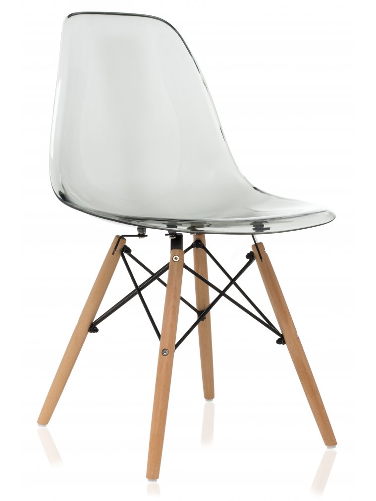 Стул Eames PC-015 прозрачный серый