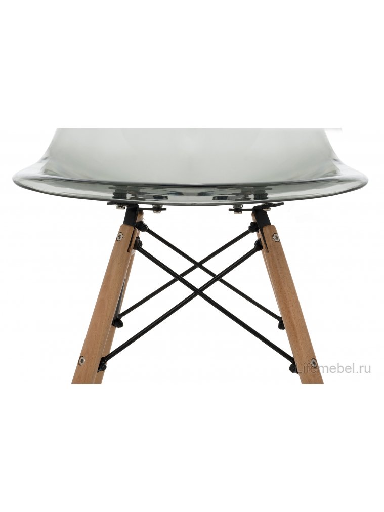 Стул Eames PC-015 прозрачный серый