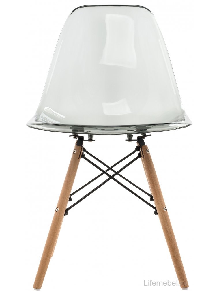 Стул Eames PC-015 прозрачный серый
