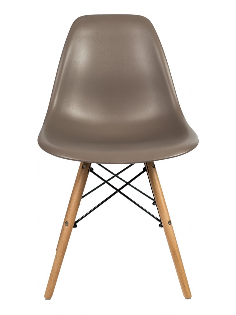 Стул Eames темно-серый / деревянный каркас