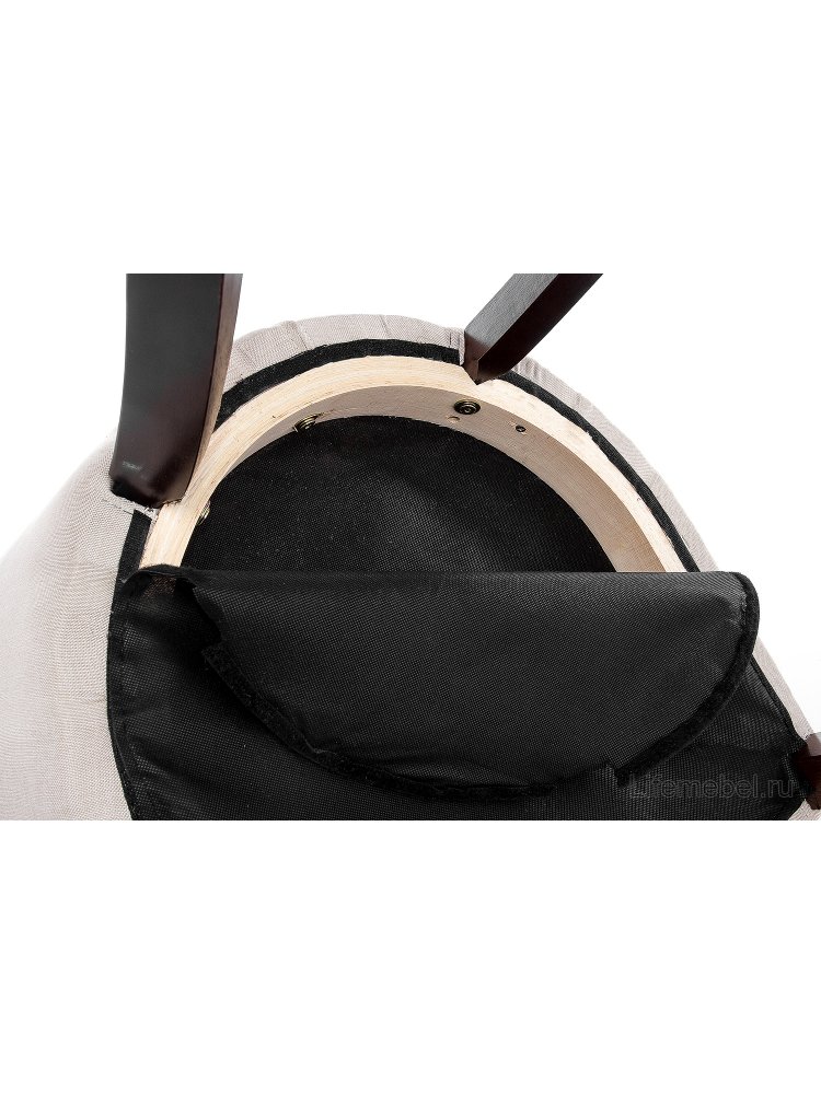 Стул Elegance dark walnut / fabric cream