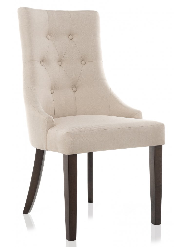Стул Elegance dark walnut / fabric cream
