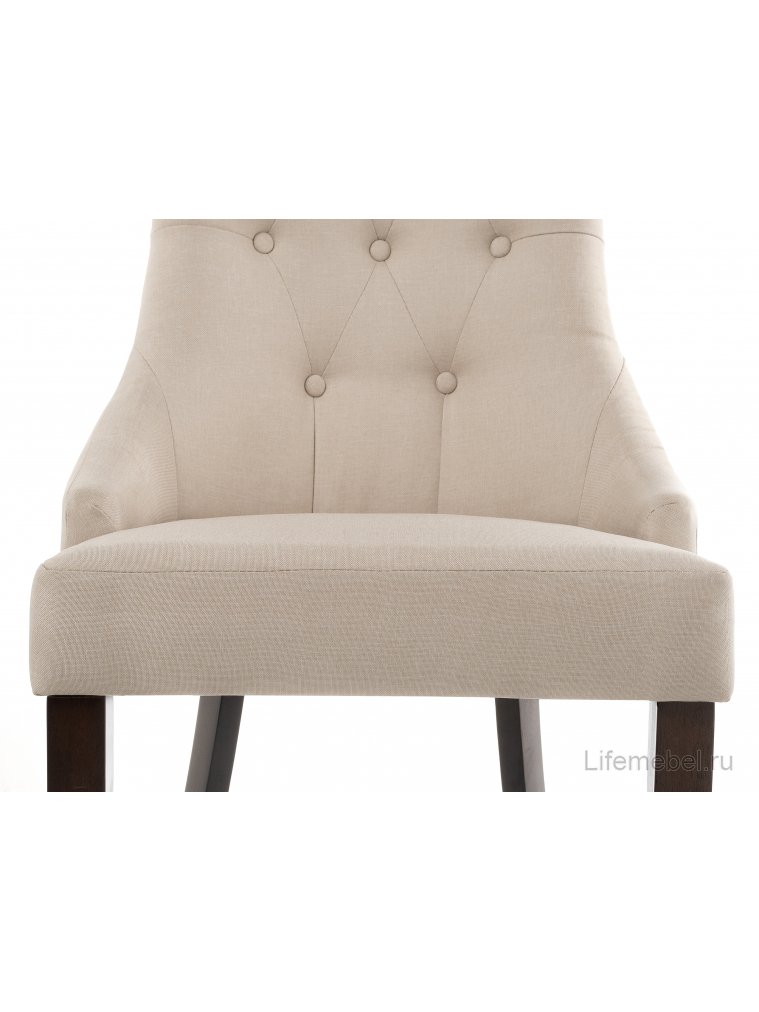 Стул Elegance dark walnut / fabric cream