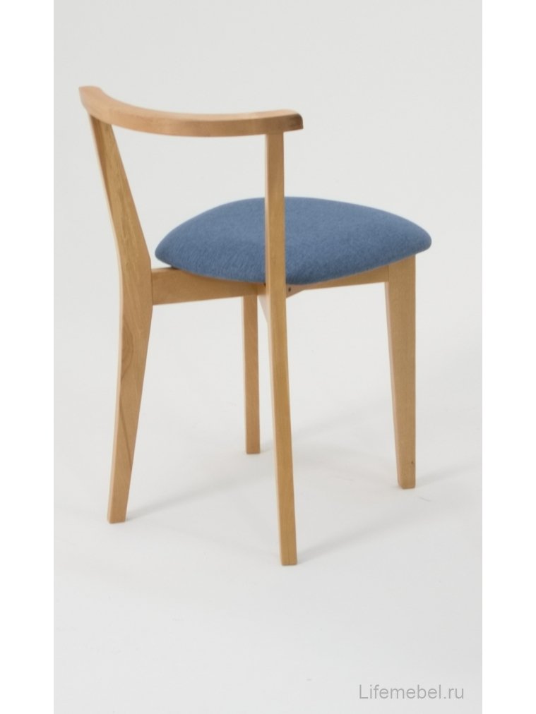 Деревянный стул Франк натуральное дерево / синий