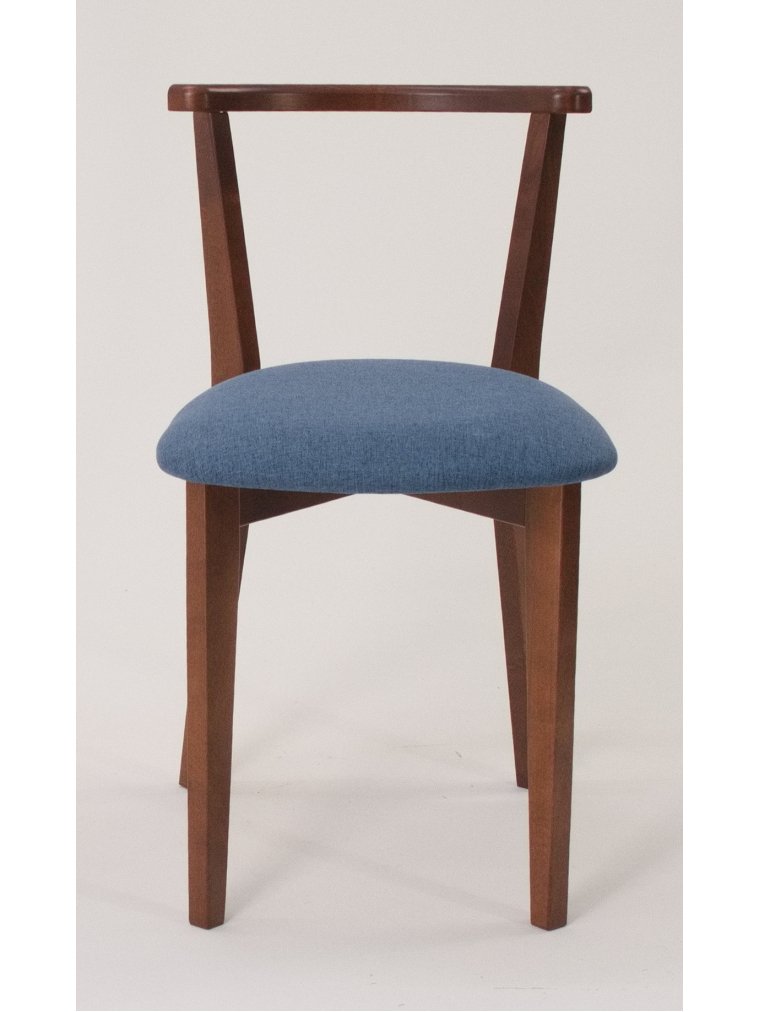 Деревянный стул Франк орех синий