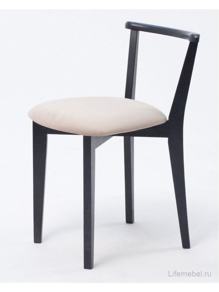 Деревянный стул Франк ПМ черный / бежевый