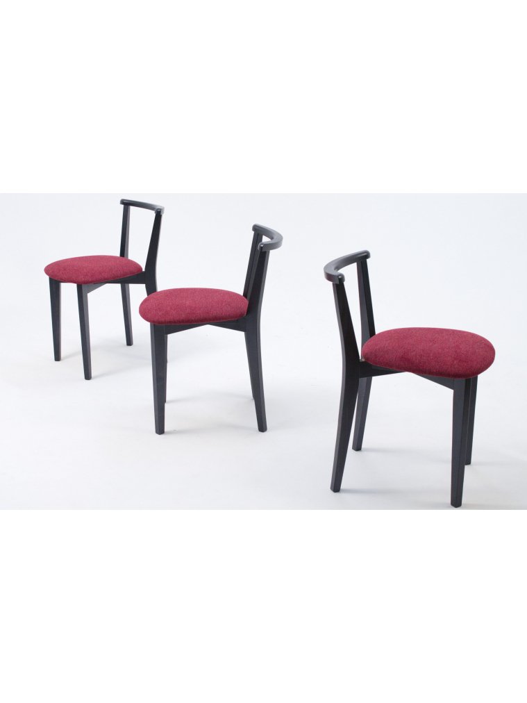 Деревянный стул Франк ПМ черный / красный