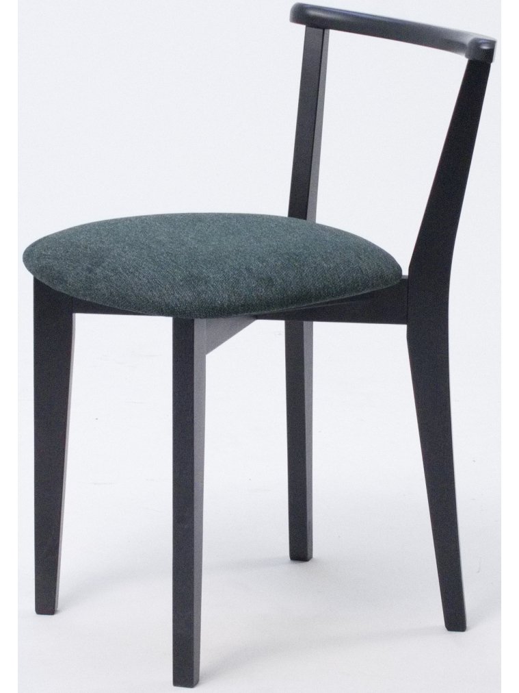 Деревянный стул Франк ПМ черный / зеленый