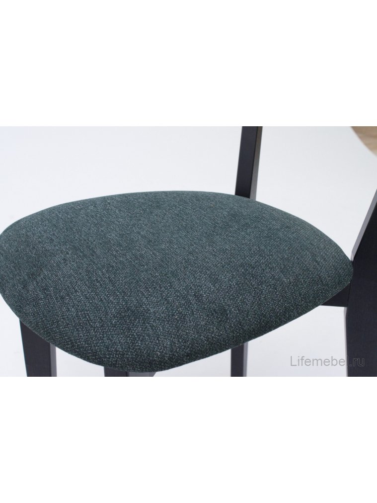 Деревянный стул Франк ПМ черный / зеленый