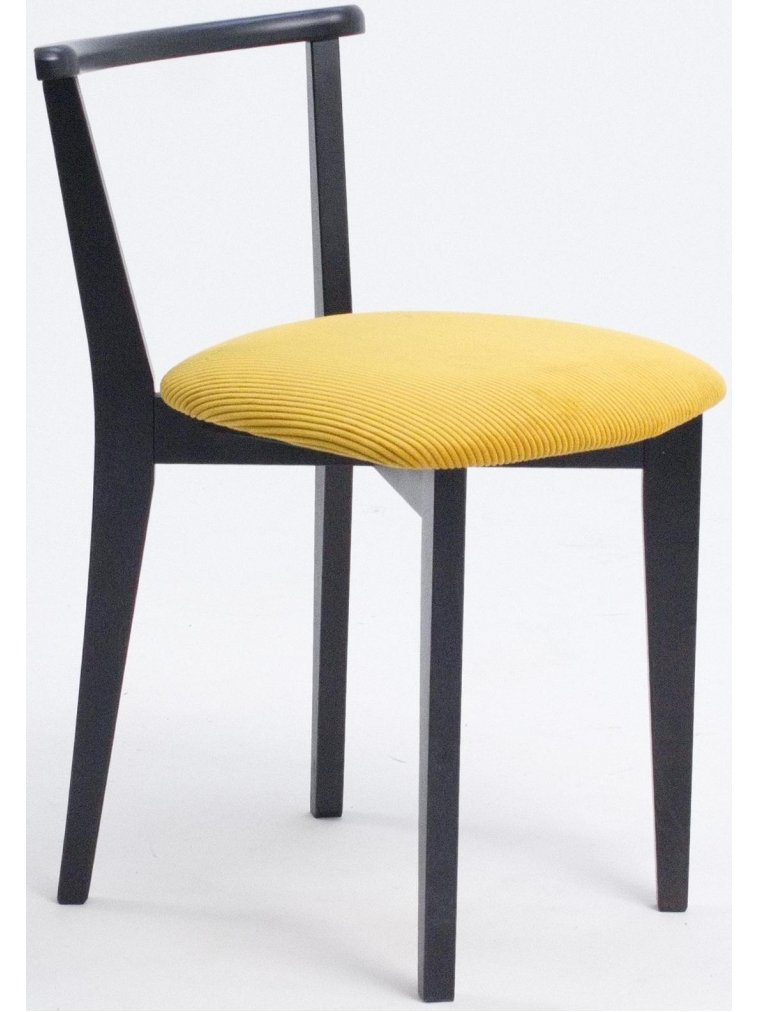 Деревянный стул Франк ПМ черный / желтый