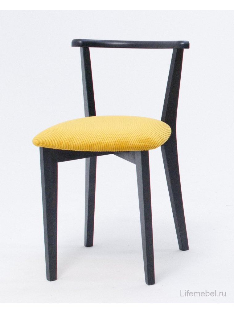 Деревянный стул Франк ПМ черный / желтый
