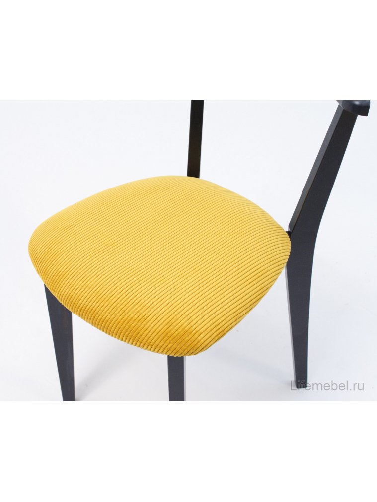 Деревянный стул Франк ПМ черный / желтый