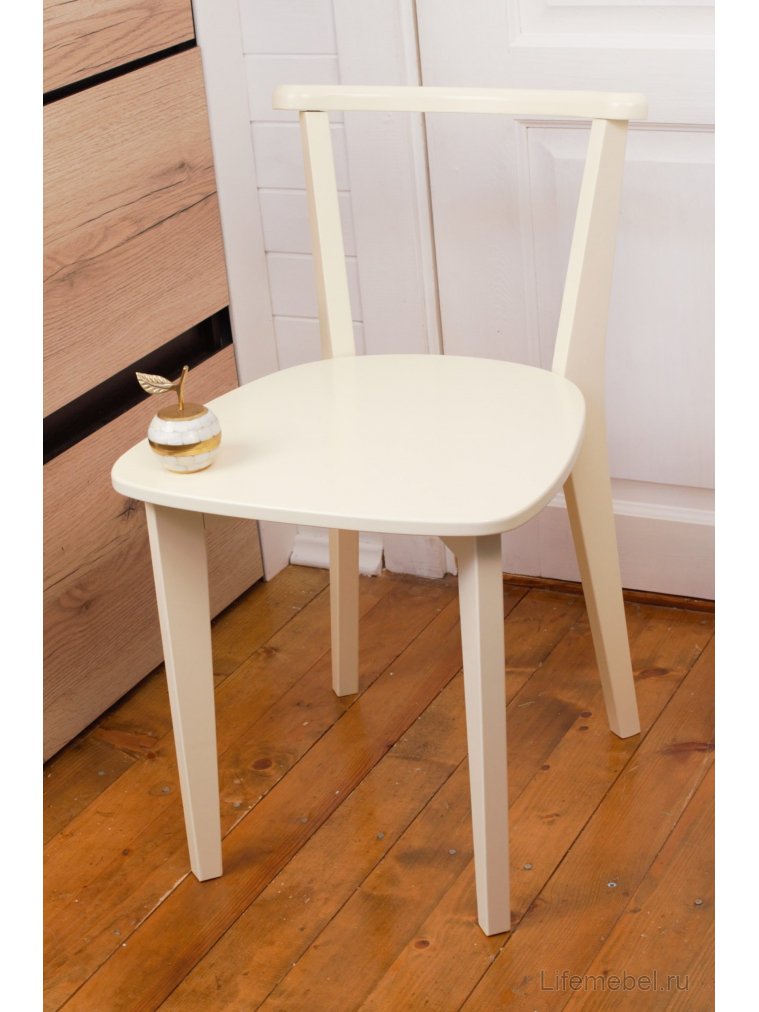 Деревянный стул Франк Ж слоновая кость