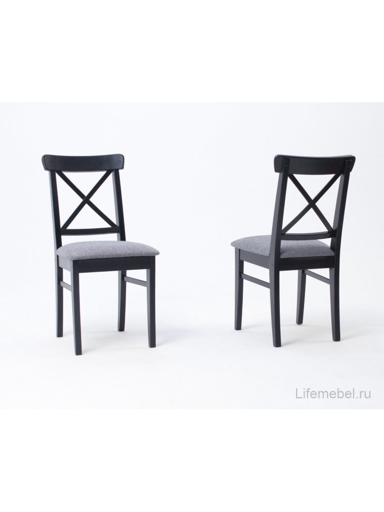 Деревянный стул Ингольф ПМ черный / графит