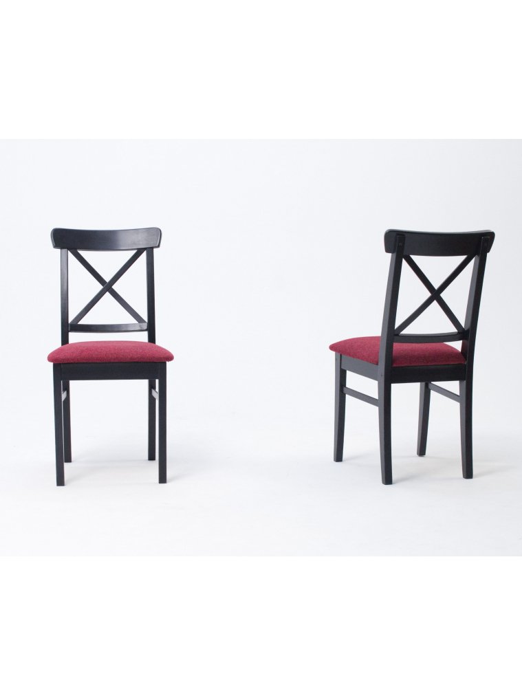 Деревянный стул Ингольф ПМ черный / красный