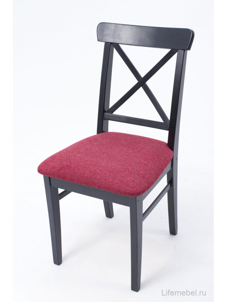 Деревянный стул Ингольф ПМ черный / красный