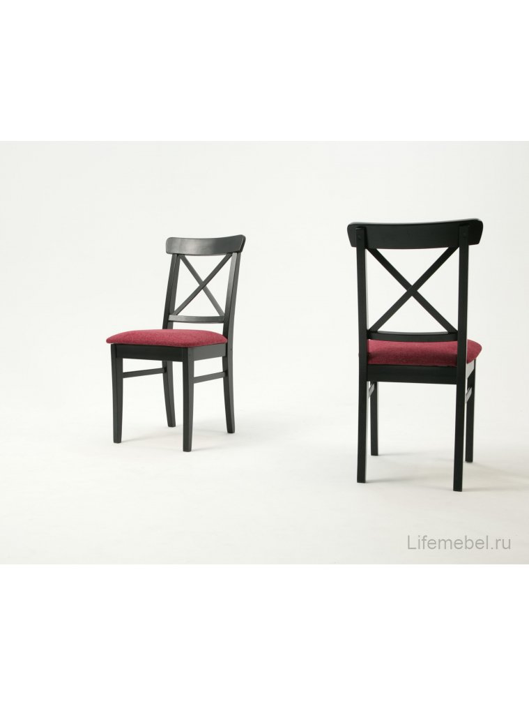 Деревянный стул Ингольф ПМ черный / красный